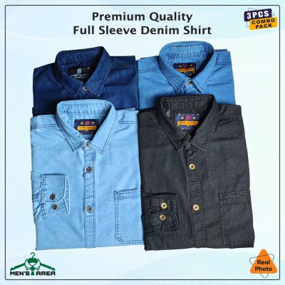 Denim Full Sleeve Single Pocket (Light, Mid, Dark Blue & Black)