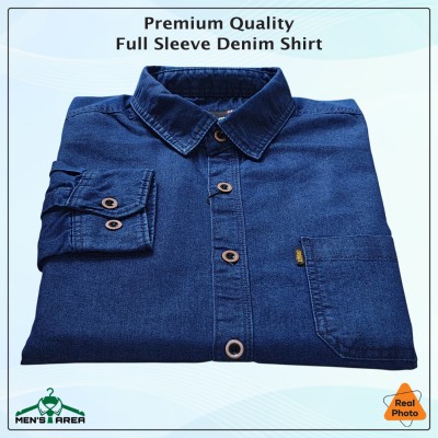 Denim Full Sleeve Single Pocket (Dark Blue)
