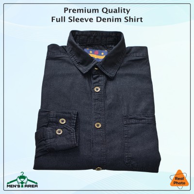 Denim Full Sleeve Single Pocket (Black)