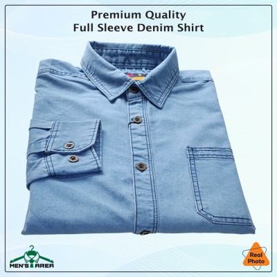 Denim Full Sleeve Single Pocket (Light Blue)