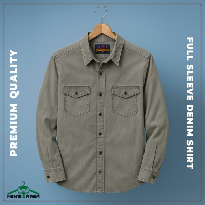 Denim Full Sleeve Double Pocket (Dark Gray)