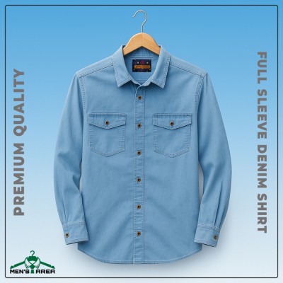 Denim Full Sleeve Double Pocket (Light Blue)