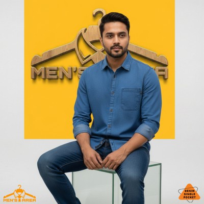 Denim Full Sleeve Single Pocket (Mid Blue)