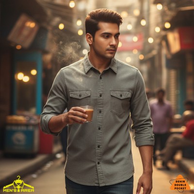 Denim Full Sleeve Double Pocket (Dhusor)