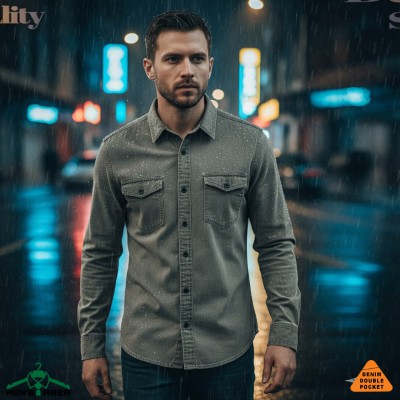 Denim Full Sleeve Double Pocket (Dhusor)