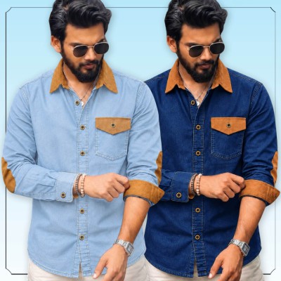 Contrast Design Denim