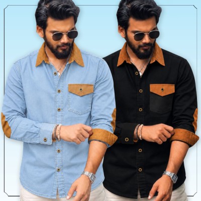 Contrast Design Denim