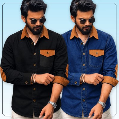 Contrast Design Denim